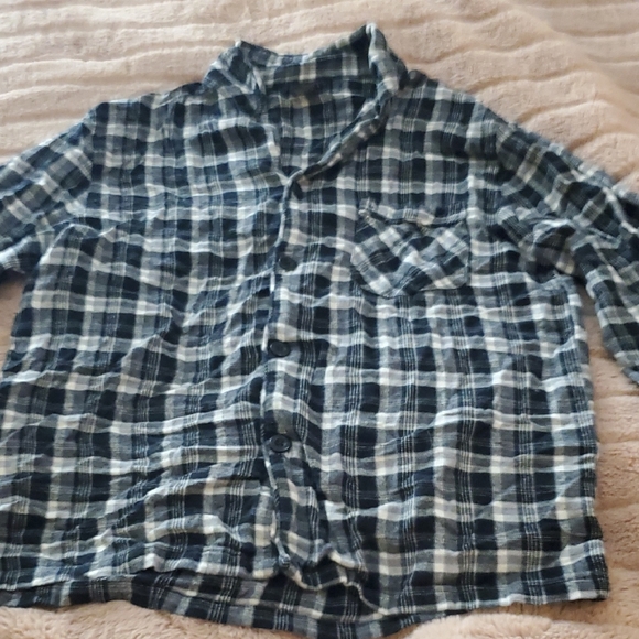 Hanes Other - Black and White Checkered Shirt